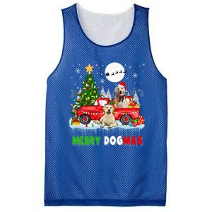 Merry Xmas Dog Santa Elf Labrador Retrievers On Pickup Truck Gift Mesh Reversible Basketball Jersey Tank