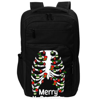 Merry Xraymas Funny Radiology Tech Present Impact Tech Backpack