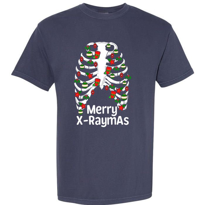 Merry Xraymas Funny Radiology Tech Present Garment-Dyed Heavyweight T-Shirt