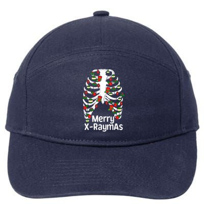 Merry Xraymas Funny Radiology Tech Present 7-Panel Snapback Hat