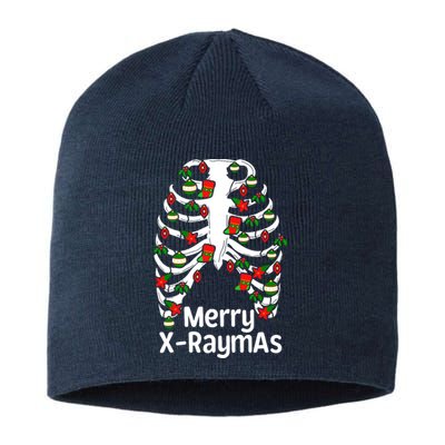 Merry Xraymas Funny Radiology Tech Present Sustainable Beanie