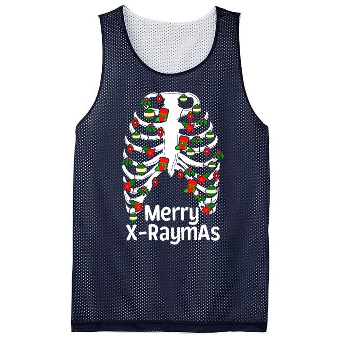 Merry Xraymas Funny Radiology Tech Present Mesh Reversible Basketball Jersey Tank