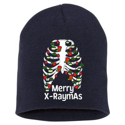 Merry Xraymas Funny Radiology Tech Present Short Acrylic Beanie