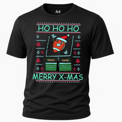 Merry XMas Football Ugly Christmas Sweater Performance Shirt
