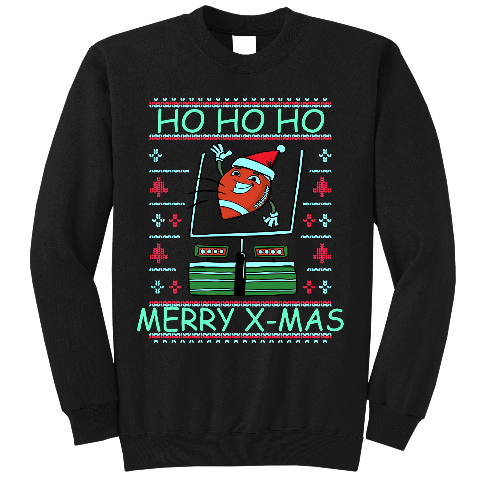 Merry XMas Football Ugly Christmas Sweater Sweatshirt