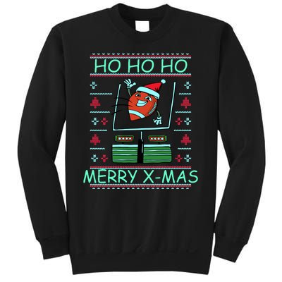 Merry XMas Football Ugly Christmas Sweater Sweatshirt