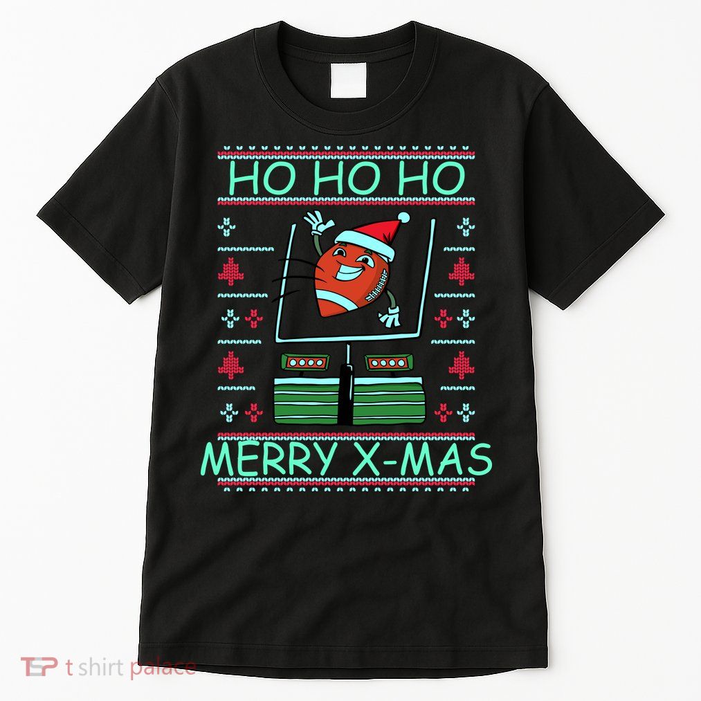 Merry XMas Football Ugly Christmas Sweater Tall T-Shirt