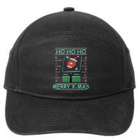 Merry XMas Football Ugly Christmas Sweater 7-Panel Snapback Hat