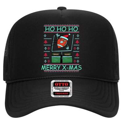Merry XMas Football Ugly Christmas Sweater Trucker Hat