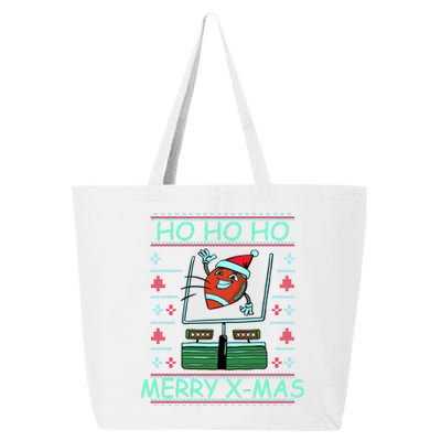 Merry XMas Football Ugly Christmas Sweater 25L Jumbo Tote