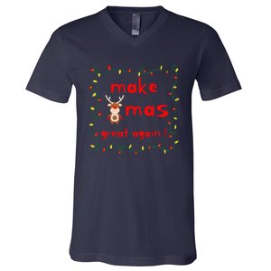 Make Xmas Great Again Christmas Outfit V-Neck T-Shirt