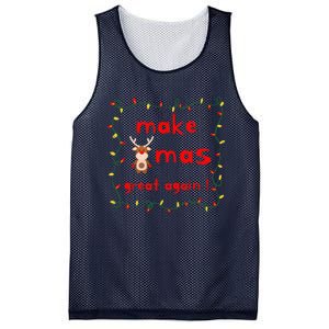 Make Xmas Great Again Christmas Outfit Mesh Reversible Basketball Jersey Tank