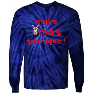 Make Xmas Great Again Christmas Outfit Tie-Dye Long Sleeve Shirt