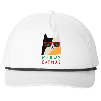 Meowy Xmas Great Gift Snapback Five-Panel Rope Hat