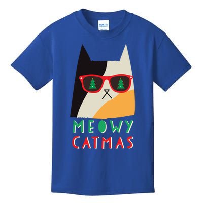 Meowy Xmas Great Gift Kids T-Shirt