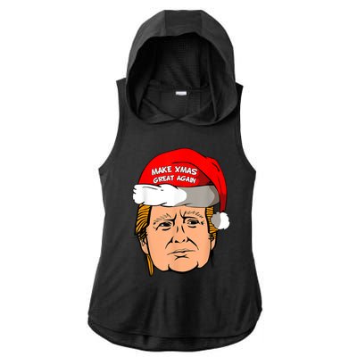 Make Xmas Great Again Trump Shirt Make Xmas Great Again Sata Ladies PosiCharge Tri-Blend Wicking Draft Hoodie Tank