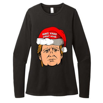 Make Xmas Great Again Trump Shirt Make Xmas Great Again Sata Womens CVC Long Sleeve Shirt