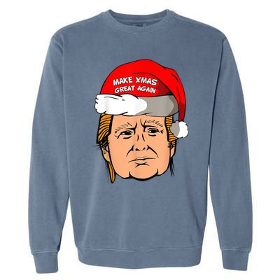 Make Xmas Great Again Trump Shirt Make Xmas Great Again Sata Garment-Dyed Sweatshirt