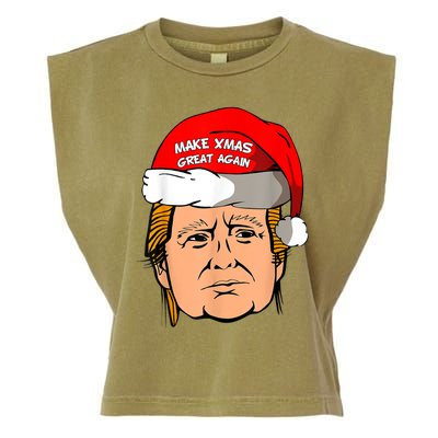 Make Xmas Great Again Trump Shirt Make Xmas Great Again Sata Garment-Dyed Women's Muscle Tee