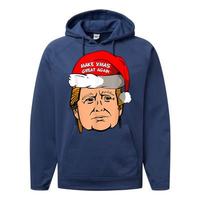 Make Xmas Great Again Trump Shirt Make Xmas Great Again Sata Performance Fleece Hoodie