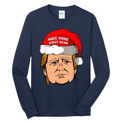 Make Xmas Great Again Trump Shirt Make Xmas Great Again Sata Tall Long Sleeve T-Shirt