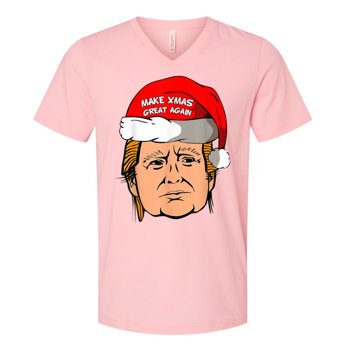 Make Xmas Great Again Trump Shirt Make Xmas Great Again Sata V-Neck T-Shirt