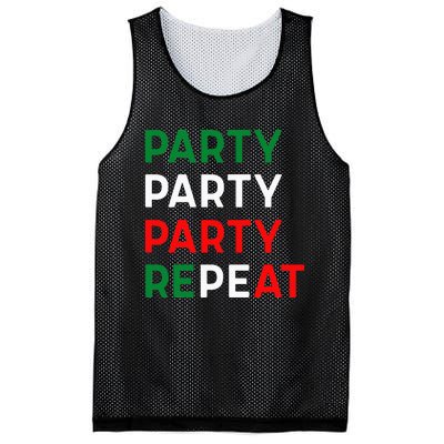 Mademark X Jersey Shore Family Vacation Party Party Party Repeat Mesh Reversible Basketball Jersey Tank