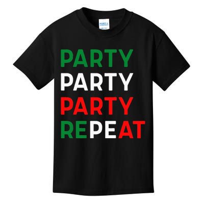 Mademark X Jersey Shore Family Vacation Party Party Party Repeat Kids T-Shirt