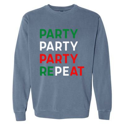 Mademark X Jersey Shore Family Vacation Party Party Party Repeat Garment-Dyed Sweatshirt