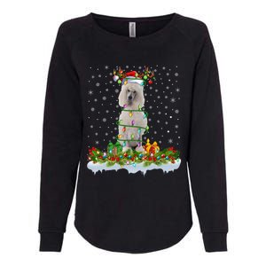 Matching Xmas Lighting Santa Standard Poodle Dog Christmas Cool Gift Womens California Wash Sweatshirt