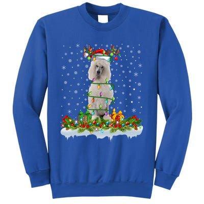 Matching Xmas Lighting Santa Standard Poodle Dog Christmas Cool Gift Sweatshirt