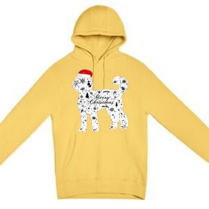 Merry Xmas Labradoodle Dog Christmas Premium Pullover Hoodie