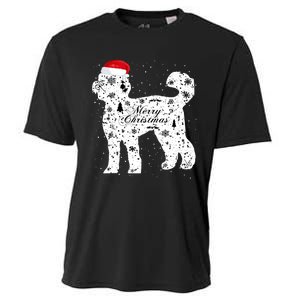 Merry Xmas Labradoodle Dog Christmas Cooling Performance Crew T-Shirt