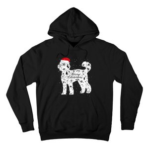 Merry Xmas Labradoodle Dog Christmas Hoodie