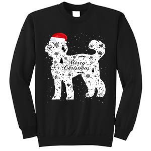 Merry Xmas Labradoodle Dog Christmas Sweatshirt