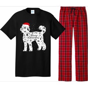 Merry Xmas Labradoodle Dog Christmas Pajama Set