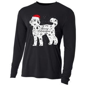 Merry Xmas Labradoodle Dog Christmas Cooling Performance Long Sleeve Crew