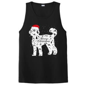 Merry Xmas Labradoodle Dog Christmas PosiCharge Competitor Tank