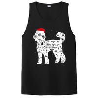 Merry Xmas Labradoodle Dog Christmas PosiCharge Competitor Tank