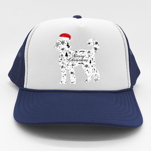 Merry Xmas Labradoodle Dog Christmas Trucker Hat