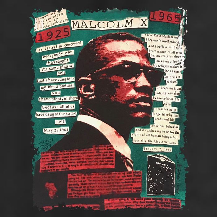 Malcolm X Lover 7 Panel Mesh Trucker Snapback Hat