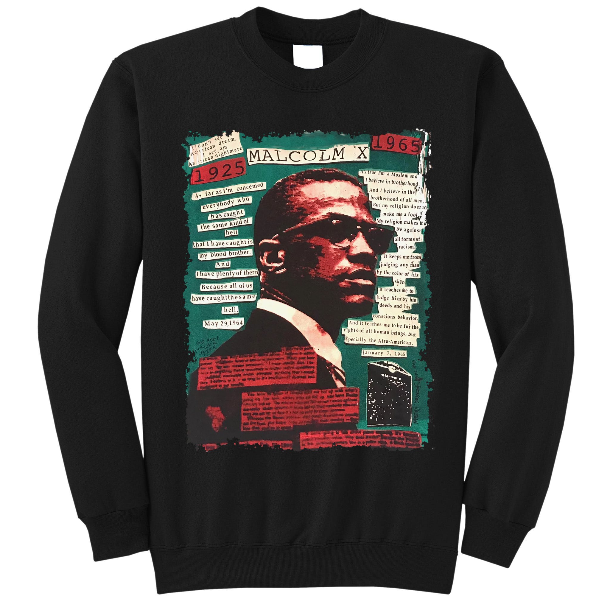 Malcolm X Lover Tall Sweatshirt