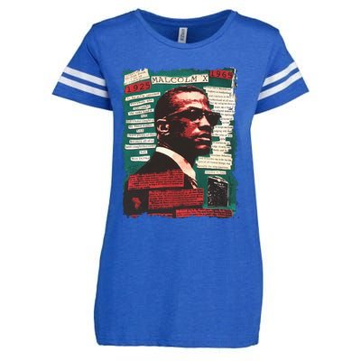 Malcolm X Lover Enza Ladies Jersey Football T-Shirt