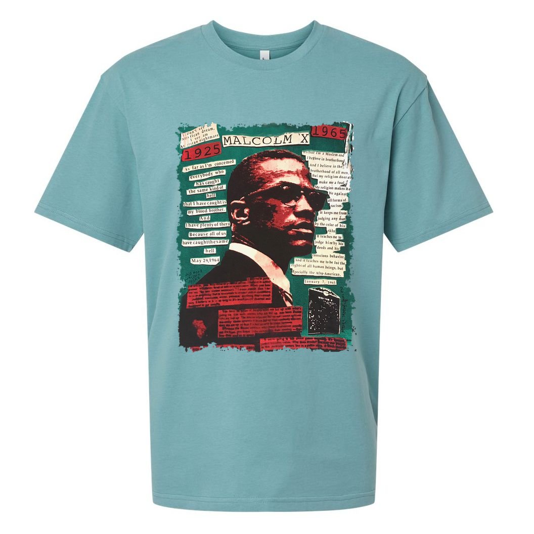 Malcolm X Lover Sueded Cloud Jersey T-Shirt