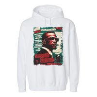 Malcolm X Lover Garment-Dyed Fleece Hoodie