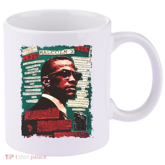 Malcolm X Lover 11oz C Handle Ceramic Mug
