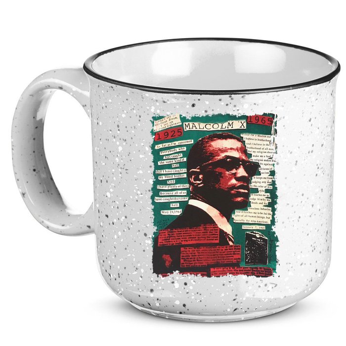 Malcolm X Lover 15oz Campfire Ceramic Mug