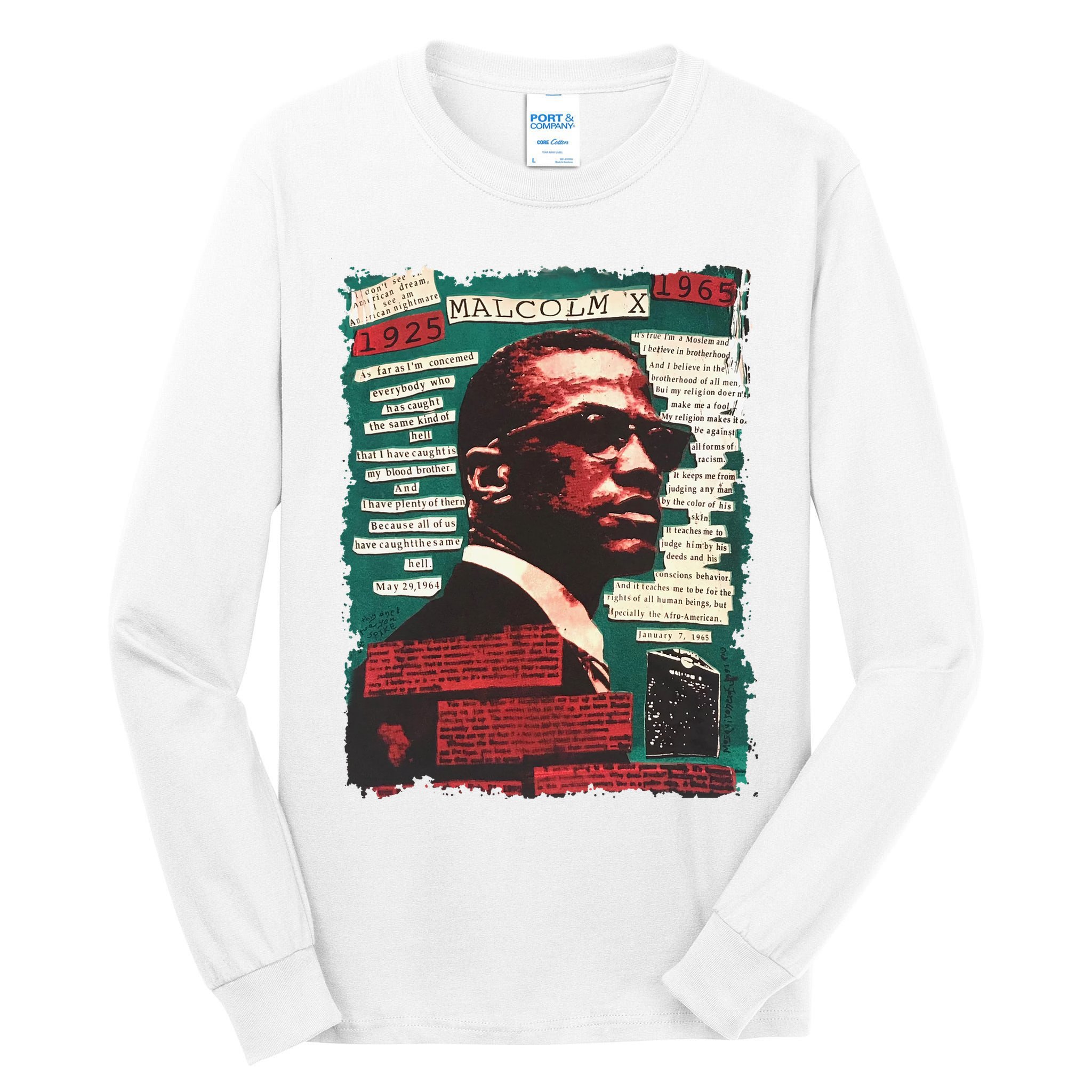 Malcolm X Lover Tall Long Sleeve T-Shirt