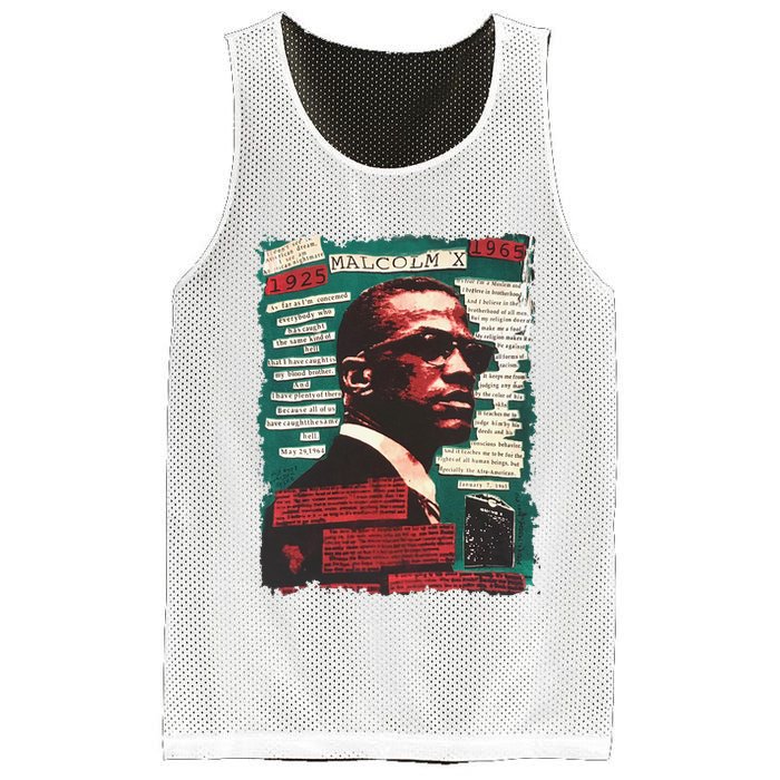 Malcolm X Lover Mesh Reversible Basketball Jersey Tank