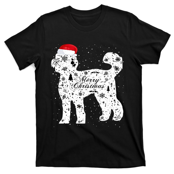 Merry Xmas Labradoodle Dog Christmas T-Shirt